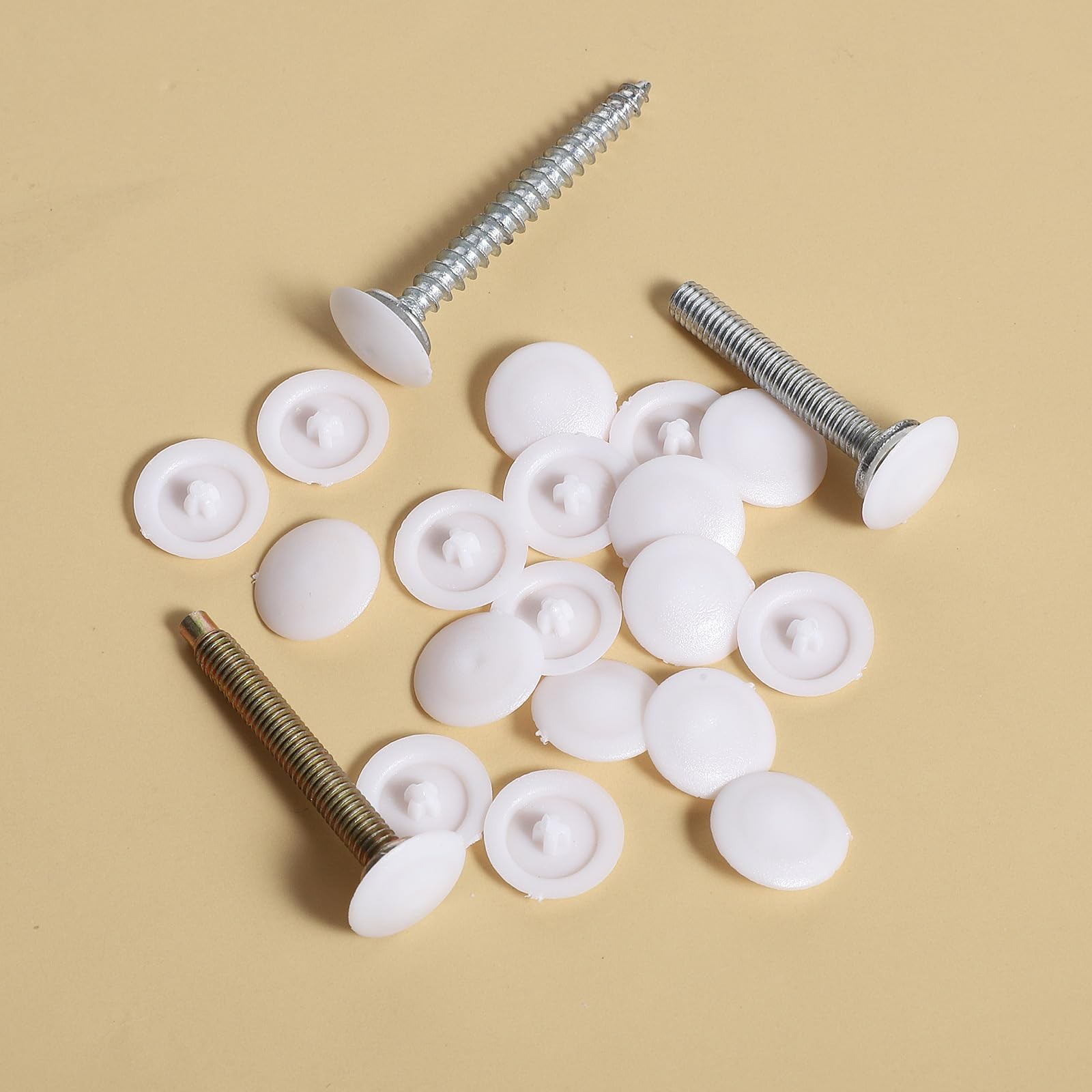 150 Pcs Waterproof White Screw Cap Covers for 7-8mm Self Tapping Screws