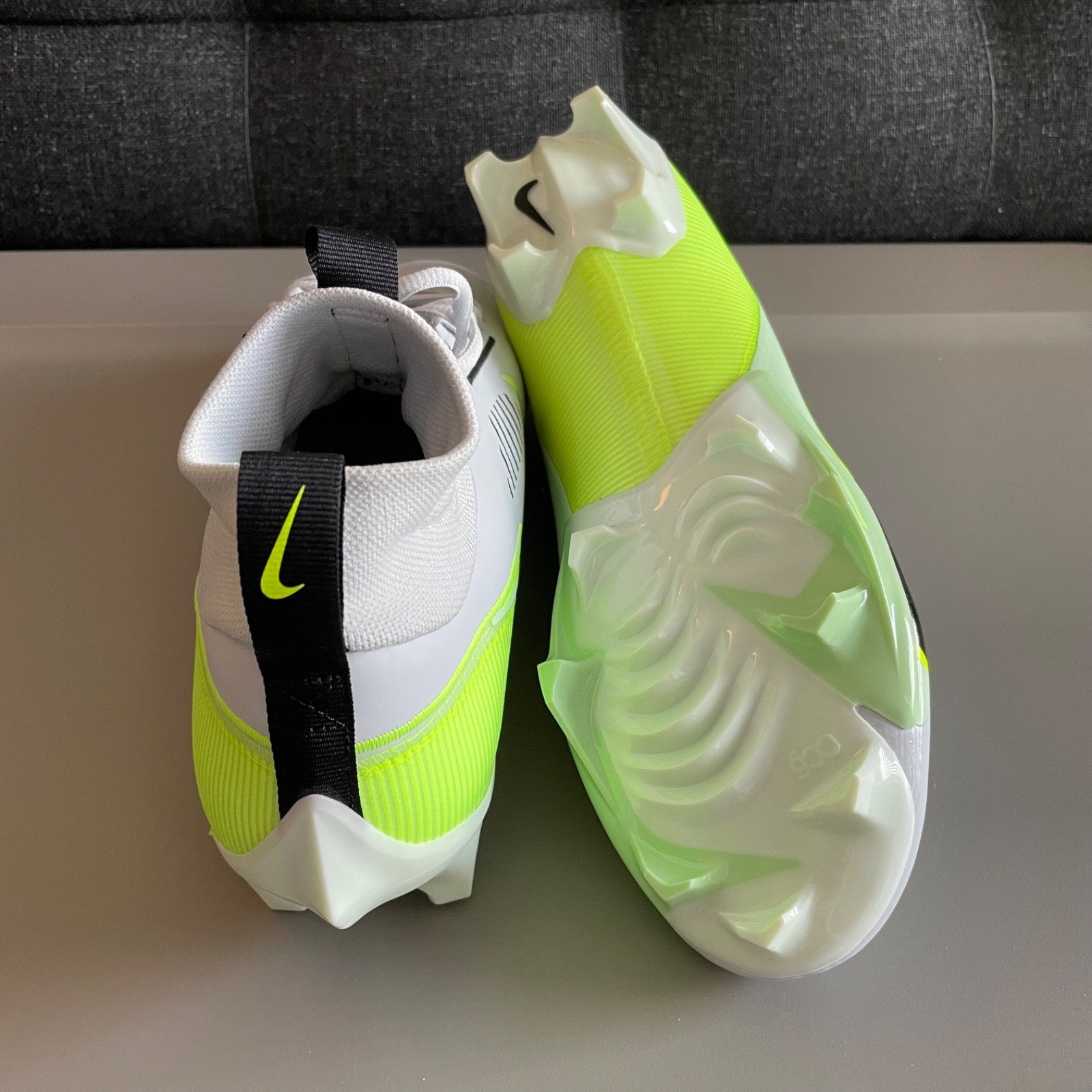 Nike Vapor Edge Pro 360 2 Football Cleats Platinum DA5456-004 Men's NEW NBY