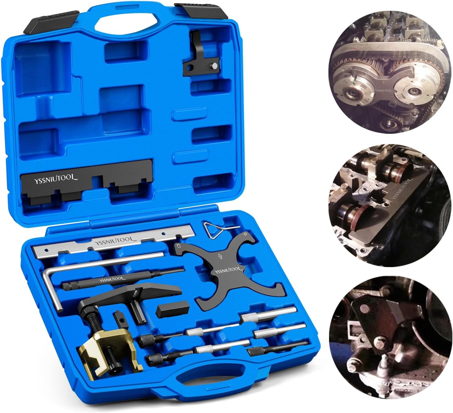 18pc Timing Tool for Ford, Engine Kit Camshaft Flywheel Black