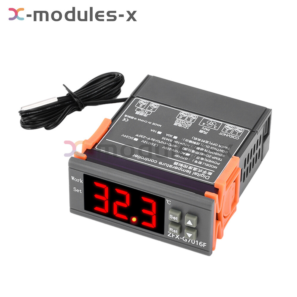 G7016F Digital Intelligent Temperature Controller NTC Probe -50 ℃~110 ℃ 12V/24V