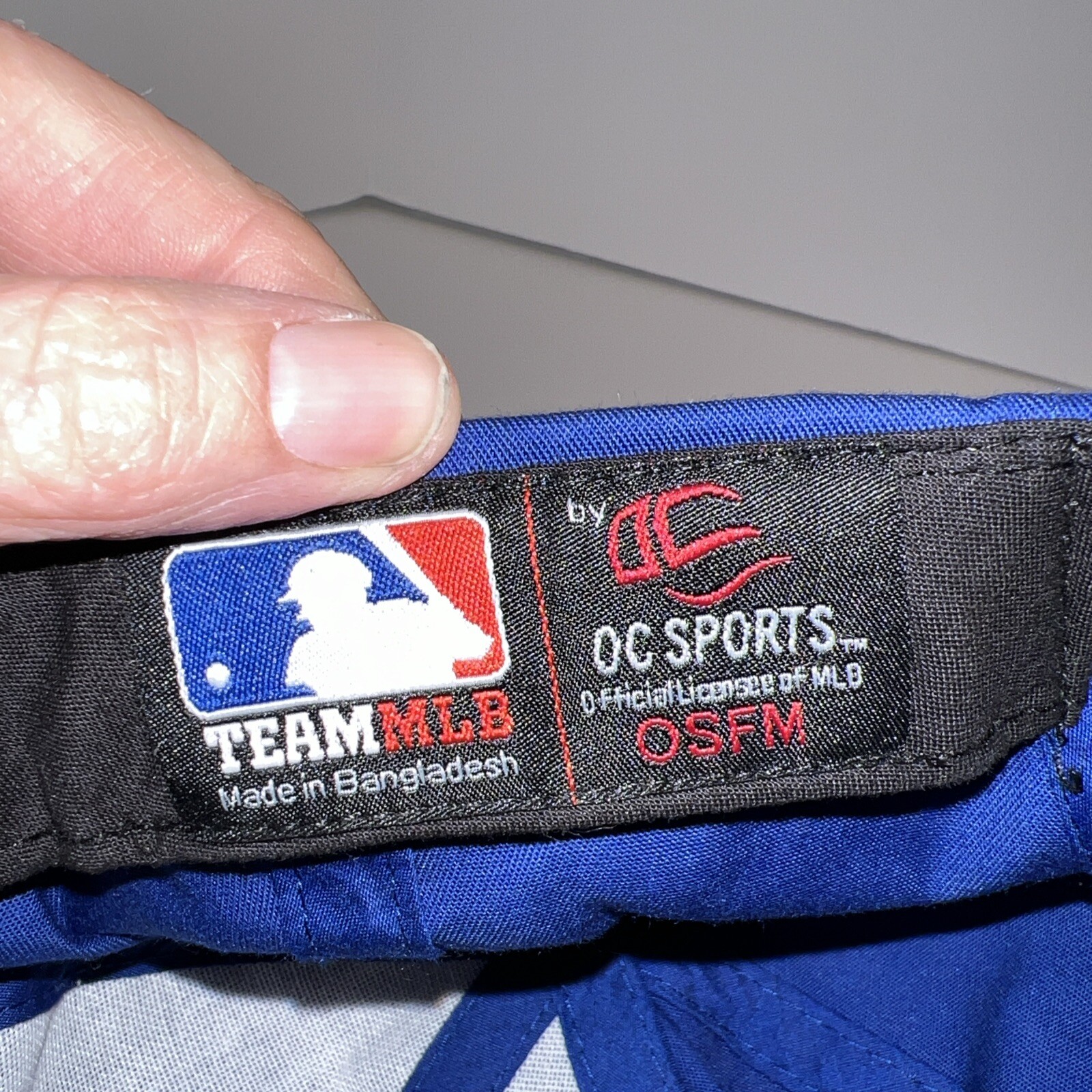 Tennesee Titans Blue with 3 D T White with Red Hat Cap Hook Loop Team MLB