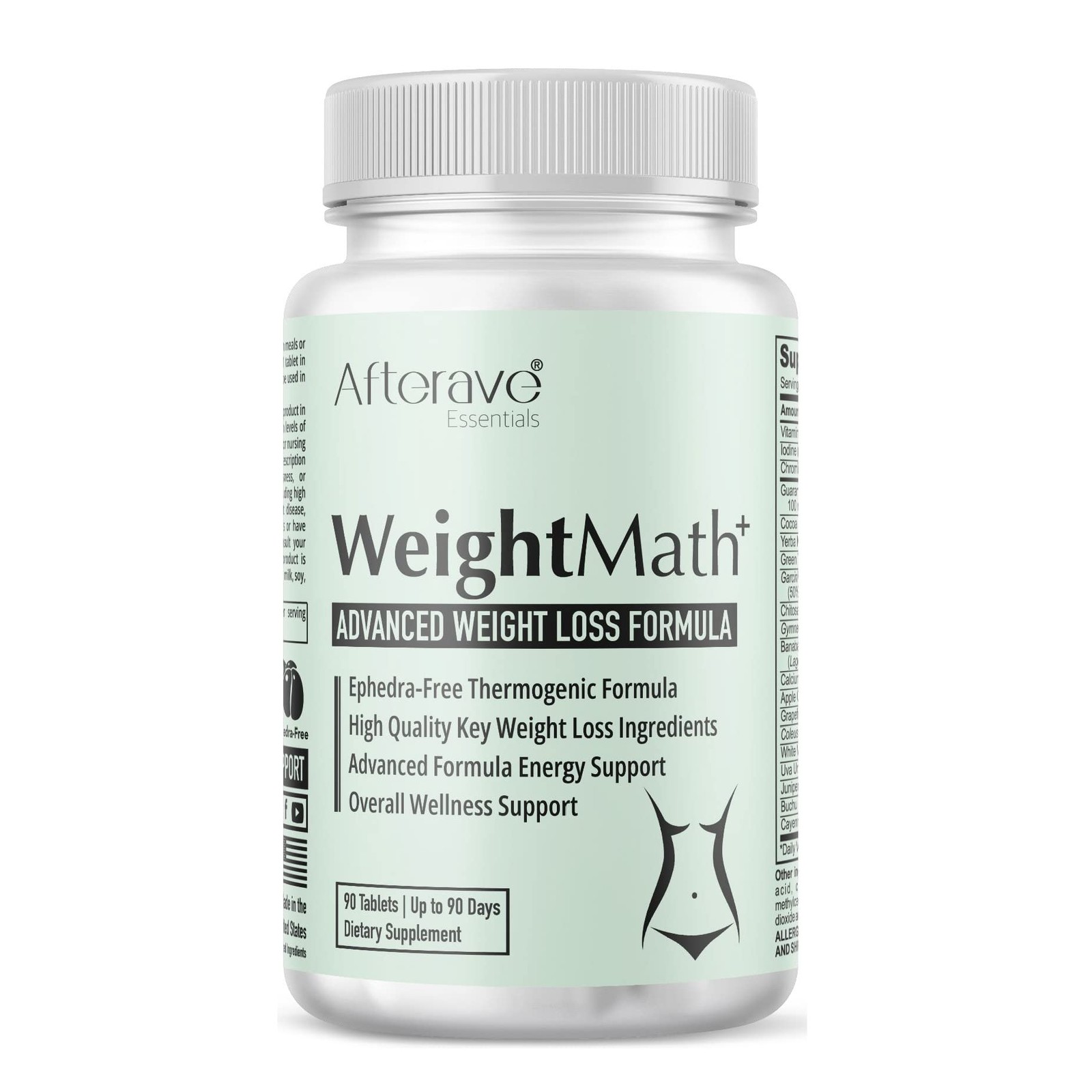 WeightMath Metabolism Booster Thermogenic Formula Stomach Digestive Support