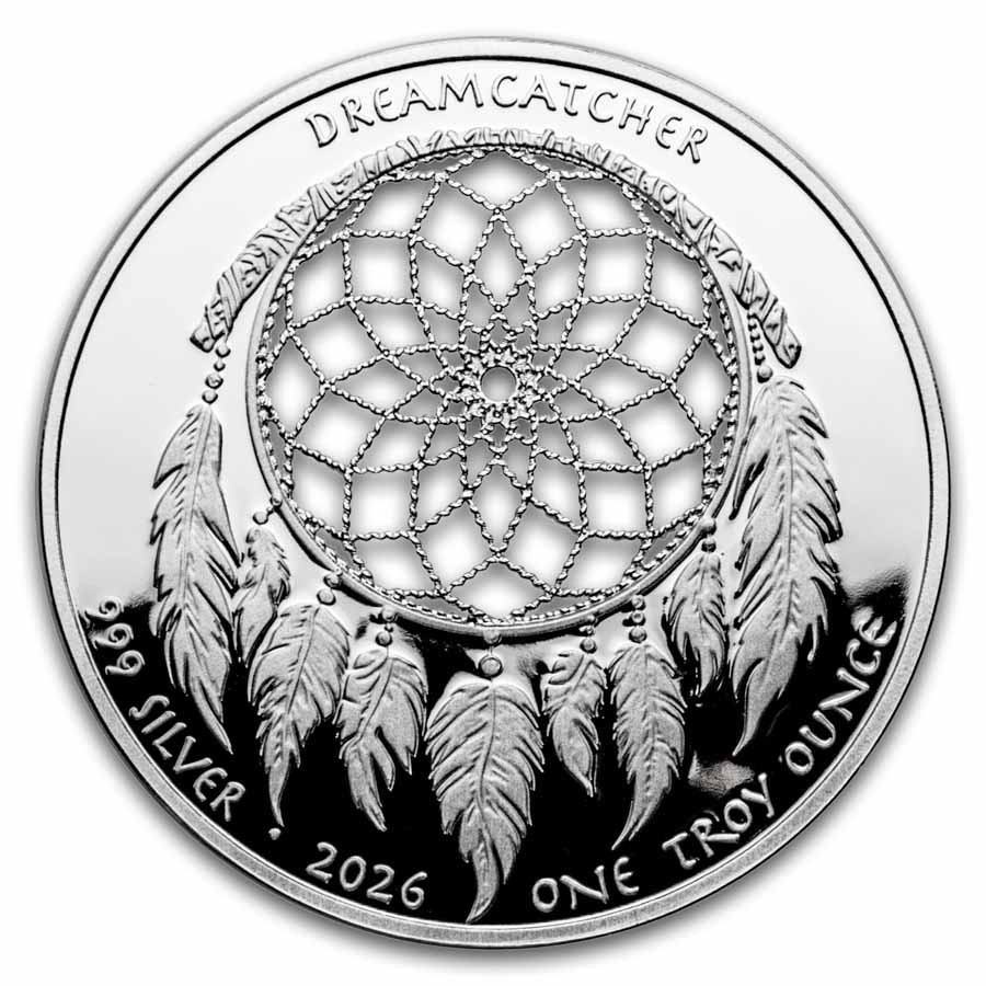 2026 Sioux Nation 1 oz Ag Proof Dreamcatcher Cut-Out (Box/COA)