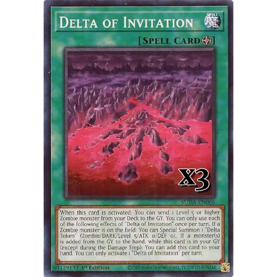 3X Delta Of Invitation SUDA-EN066 Common Supreme Darkness NM 1st Ed YUGIOH