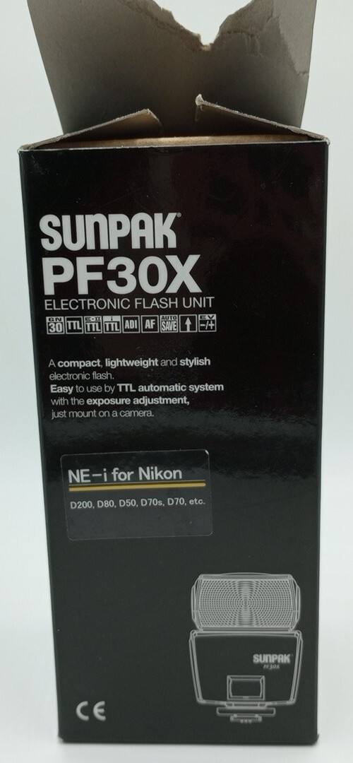 Sunpak PF30X Electronic Flash Unit CA-eII for Canon Open Box