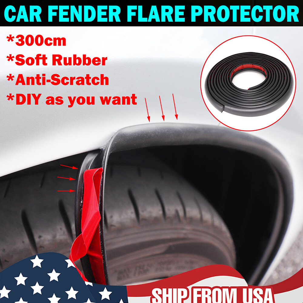 3M  Universal Car Wheel Fender Extension Rubber Moulding Flare Trim Protector.