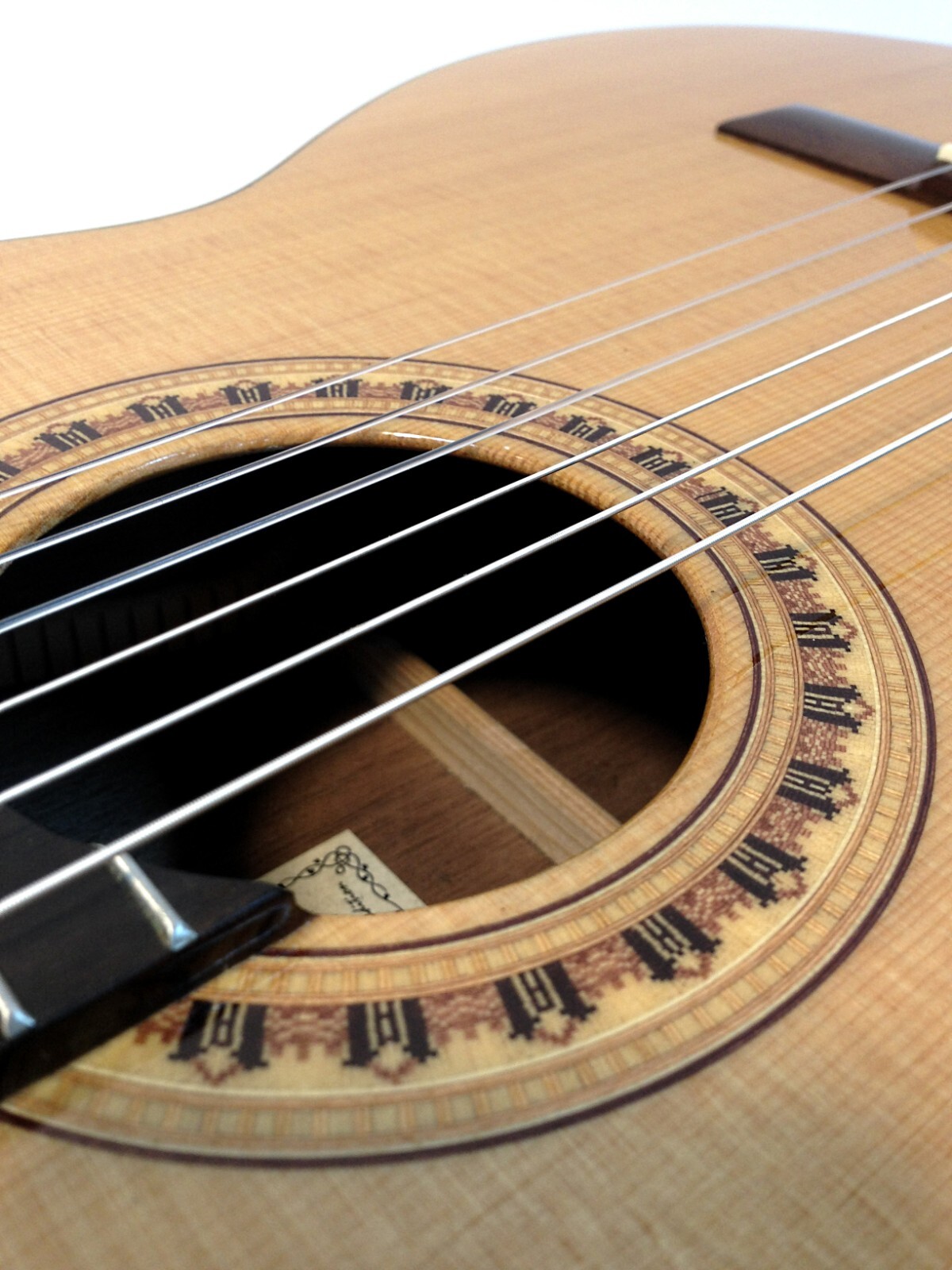 Miguel Rosales #10 Solid Spruce Top Classical Guitar +Black Lockable Hard Case