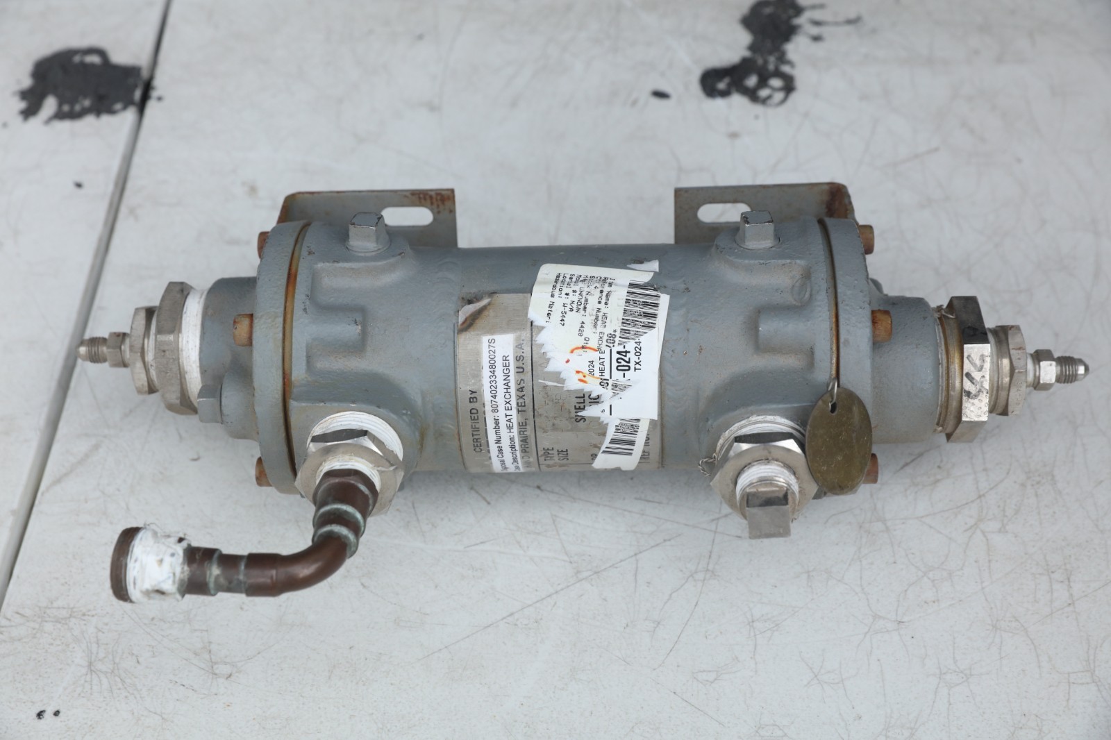 API Basco Ametek Heat Exchanger MAHT-1-A+SS Size 3-11-8 Shell & Tube