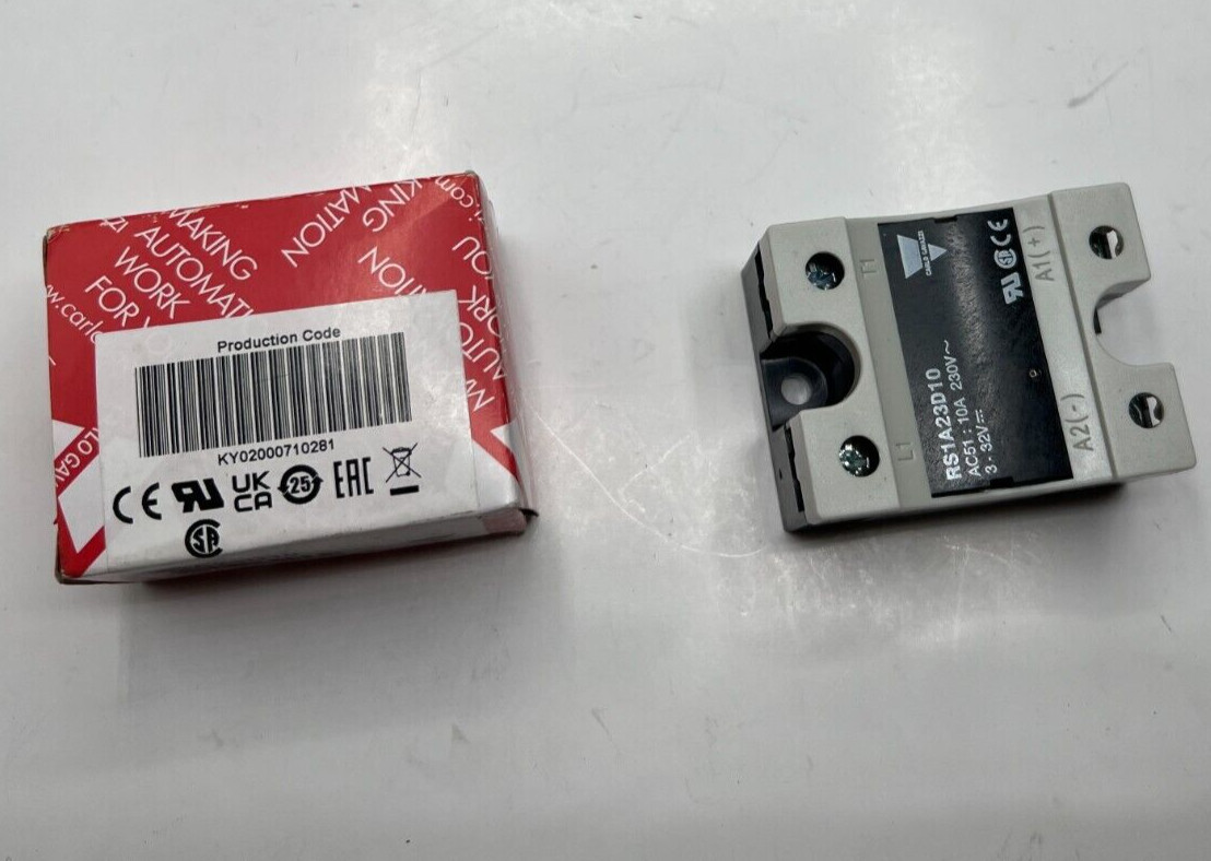 CARLO GAVAZZI RS1A23D10 SOLID STATE RELAY 230VAC 10A 3-32VDC RM6