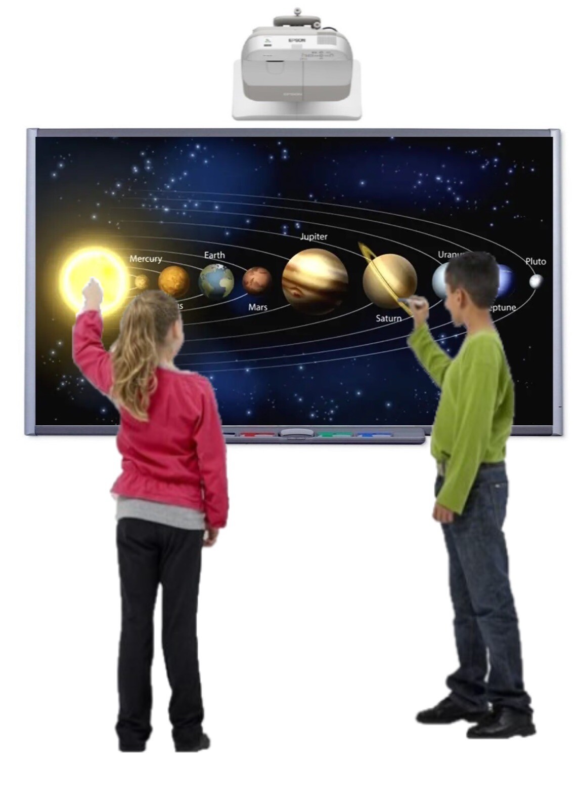 Interactive Smart Board & Projector Combo For Classroom / Office Professionals
