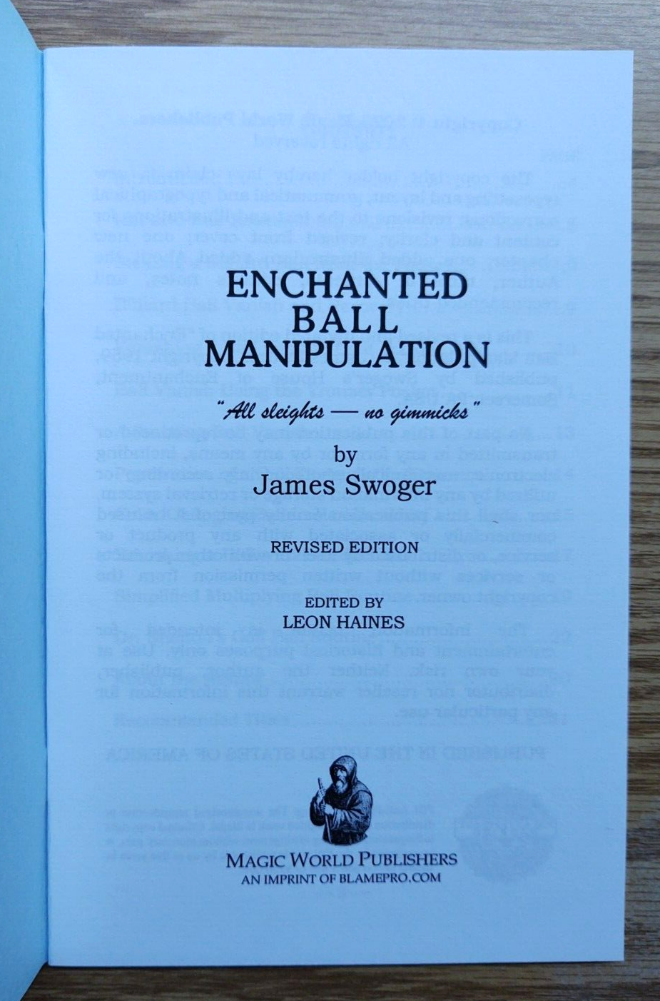 Enchanted Ball Manipulation by James Swoger