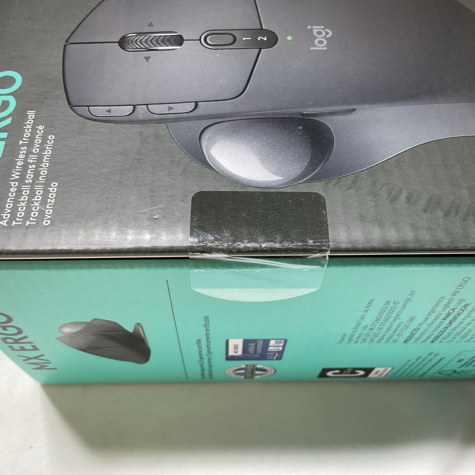 Logitech MX Ergo Wireless Trackball Mouse for Windows MacOS Linux ChromeOS G2￼