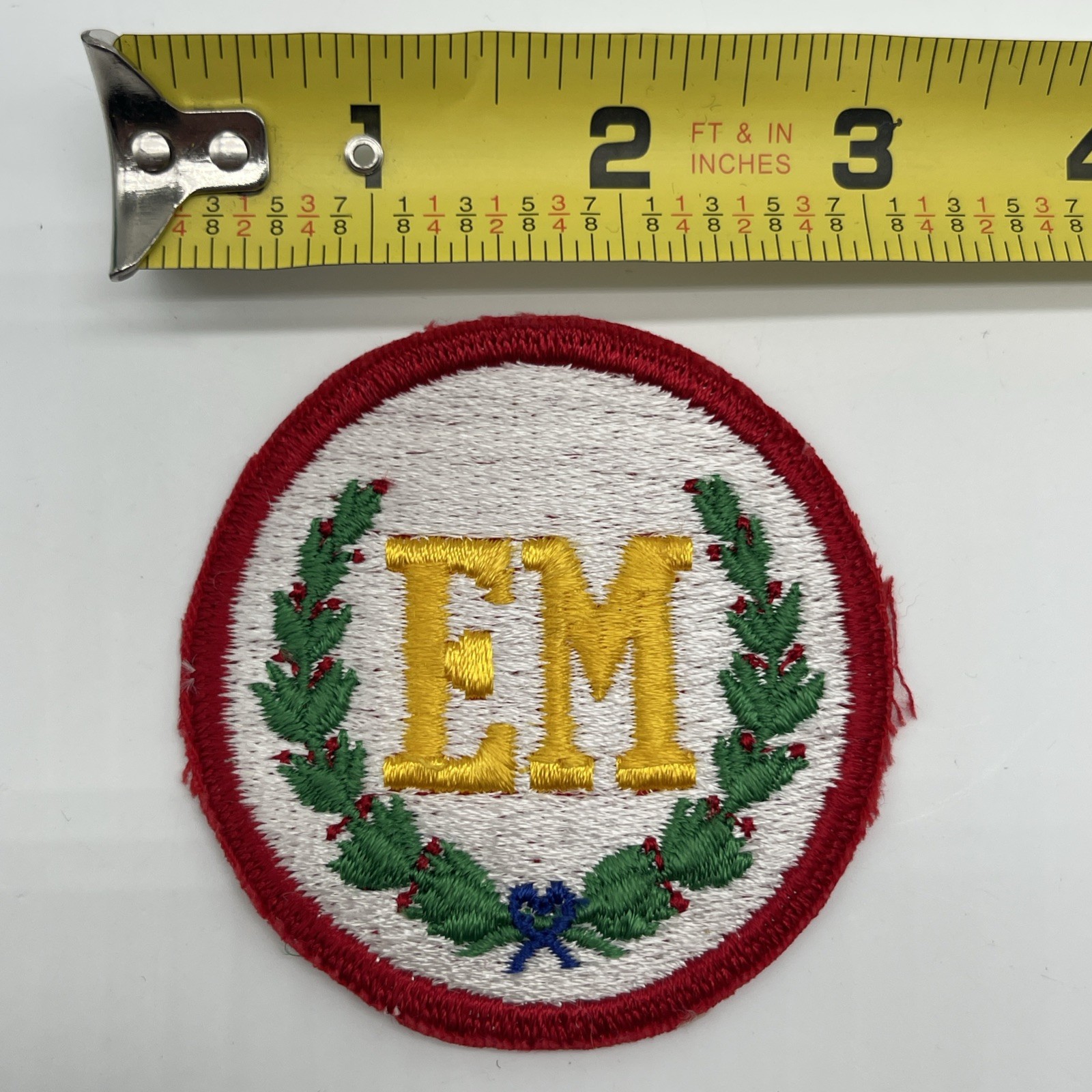 El Salvador Military Academy School Patch EM White Cut Edge  3” Round Salvadoran