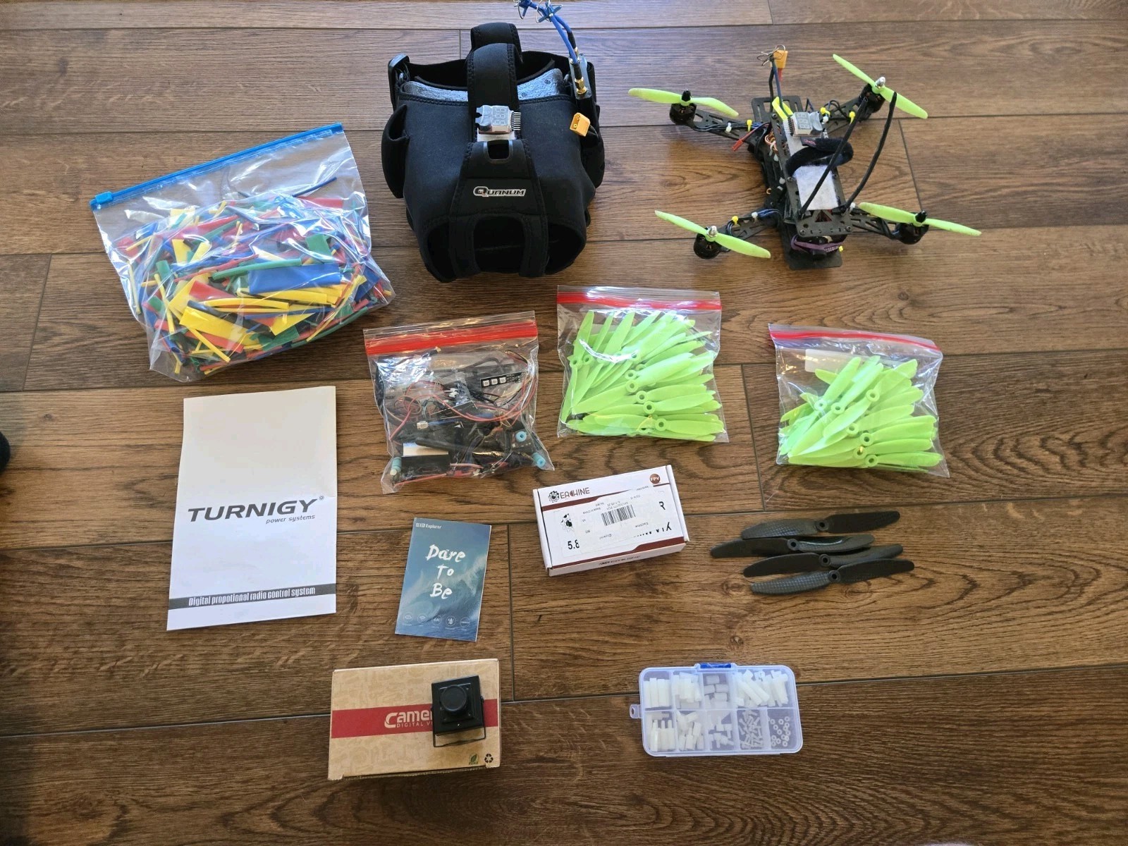 Drone Carbon Fiber Parts Quanum Goggles Blades Camers Custom Heat Shrink Receive