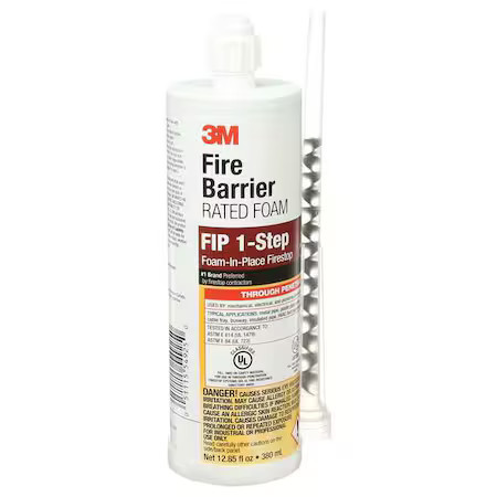 3M Fip 1-Step Fire Barrier Sealant, Foam,  12.85 Oz,  Pk6