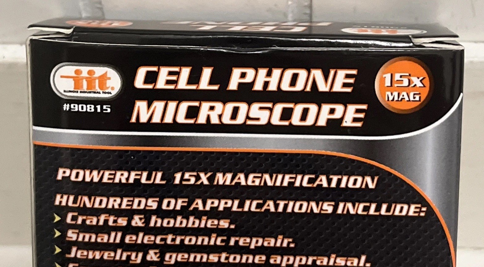 Universal Cell Phone Microscope 15X Magnification w Clip Works on any Cell Phone