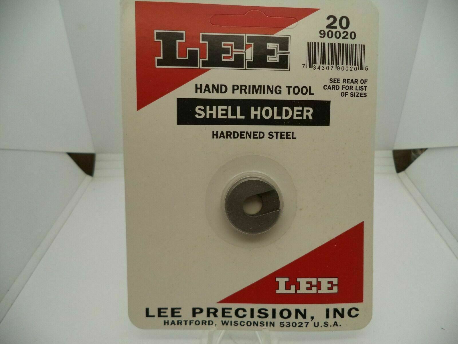 90020 Lee Hand Priming Tool Shell Holder Hardened Steel #20