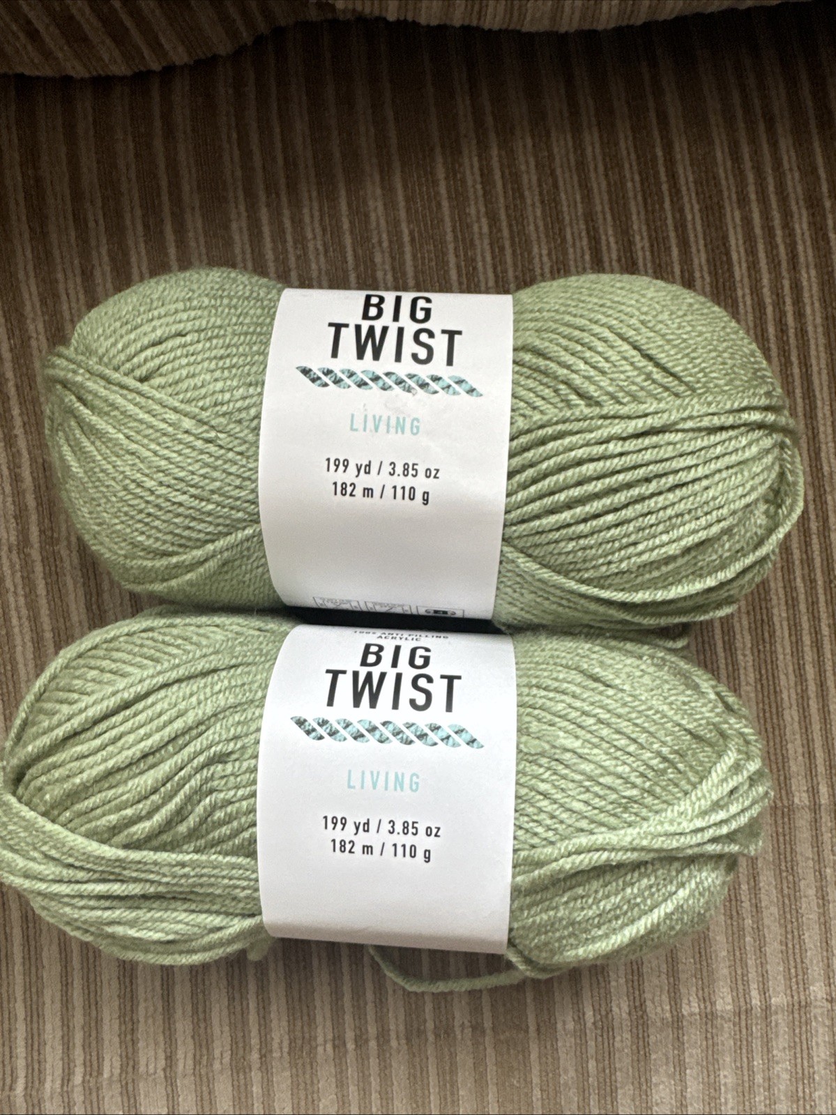 Big Twist Living Sage lot of 2 Dye Lot 19/5140