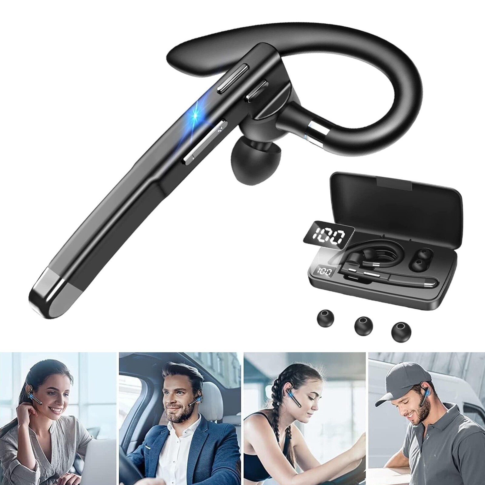 Connectivity Technology Wireless Mic Bluetooth Noise Cancelling Headset Earpiece