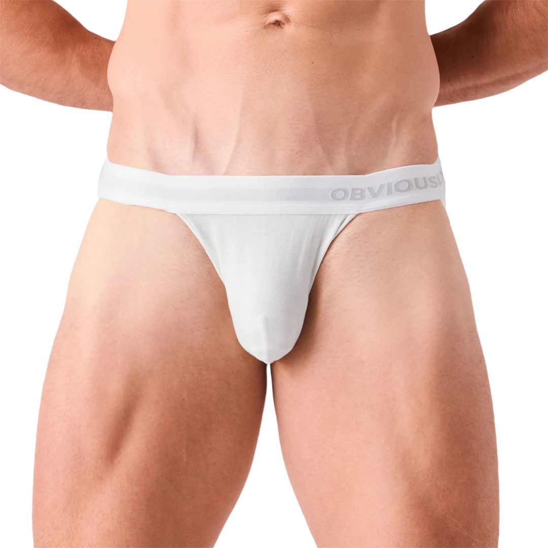 Obviously PrimeMan Jockstrap A07 Ivory White