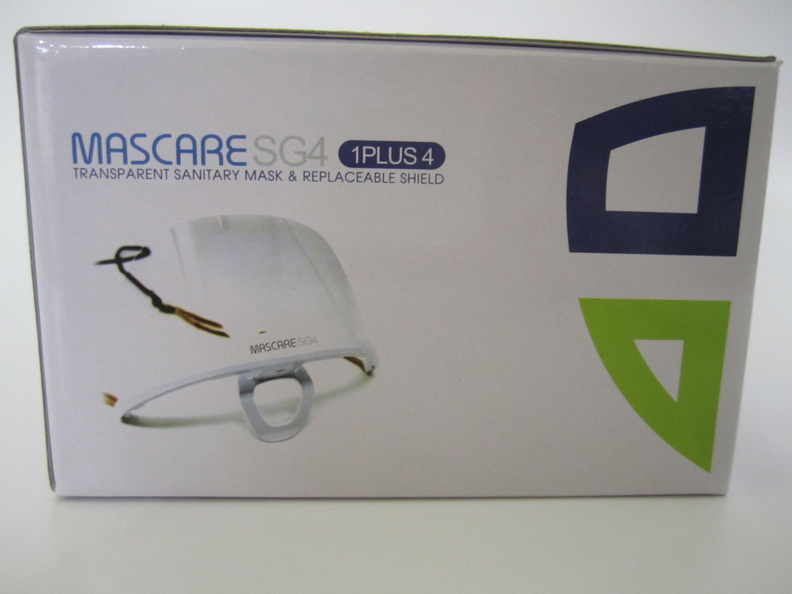 SHIELDOFGLORY Mascare SG4 Transparent Sanitary 1 Mask Plus 4 Shields