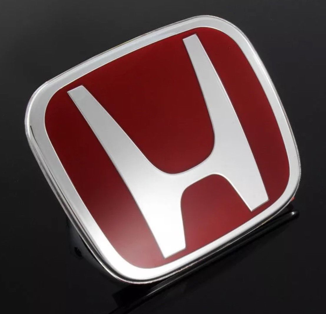 Honda Civic Red H JDM Emblems 06-11 Rear/Trunk/back 2dr Coupe  Rear Only