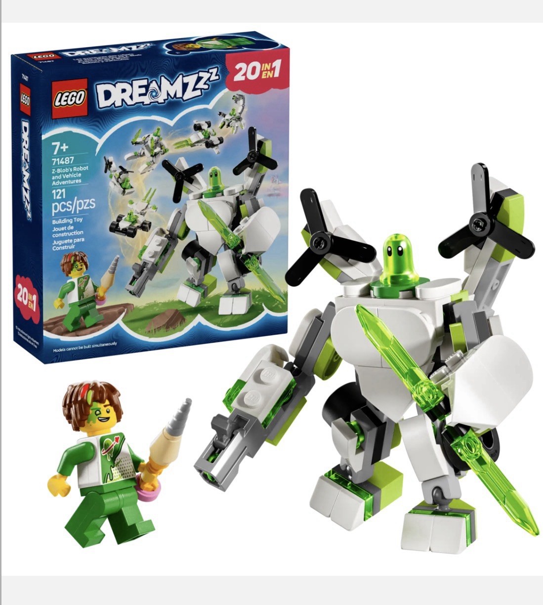 LEGO DREAMZzz Z-Blob's Robot and Vehicle Adventures Set 71487 Brand New / Sealed