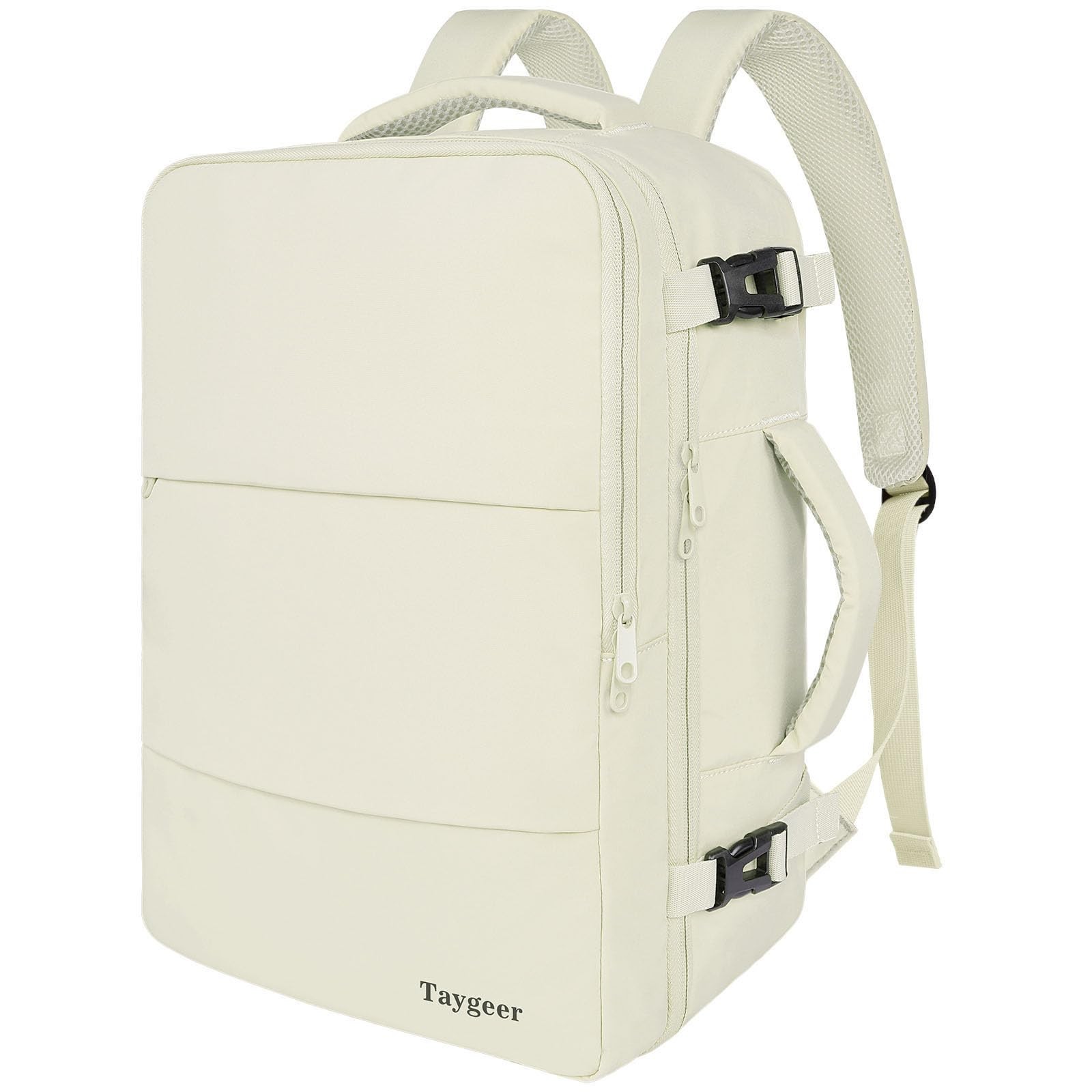 Taygeer Travel Backpack for Women, Carry On with Large, Creambeige