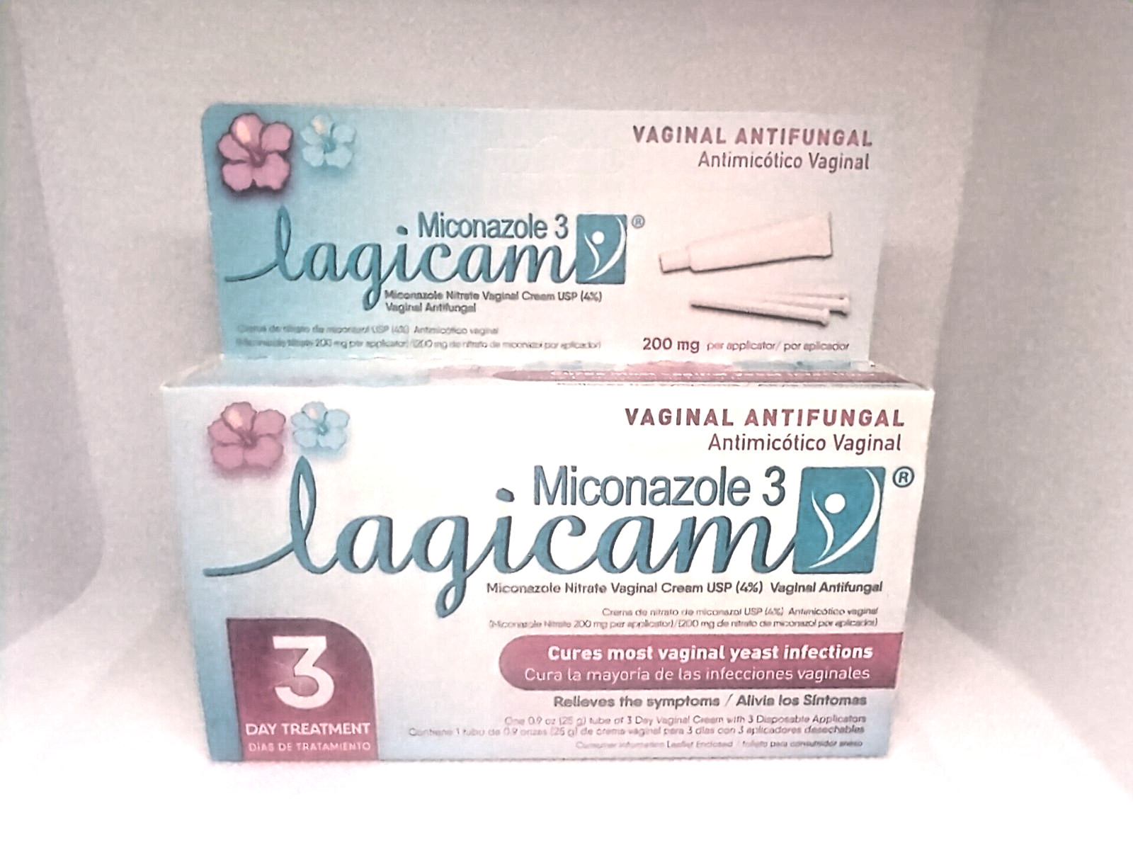 Lagicam Miconazole 3 Vaginal Yeast Infection Antifungal 3-Day Treatment Exp 3/27