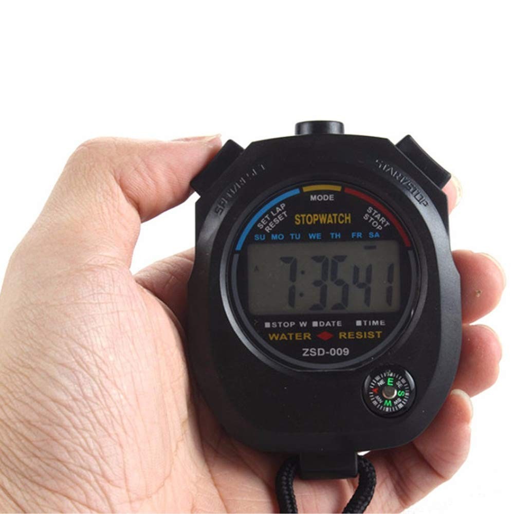 2 Pack Digital Stopwatch Timer with Alarm, Large Display for Coaches & Referees