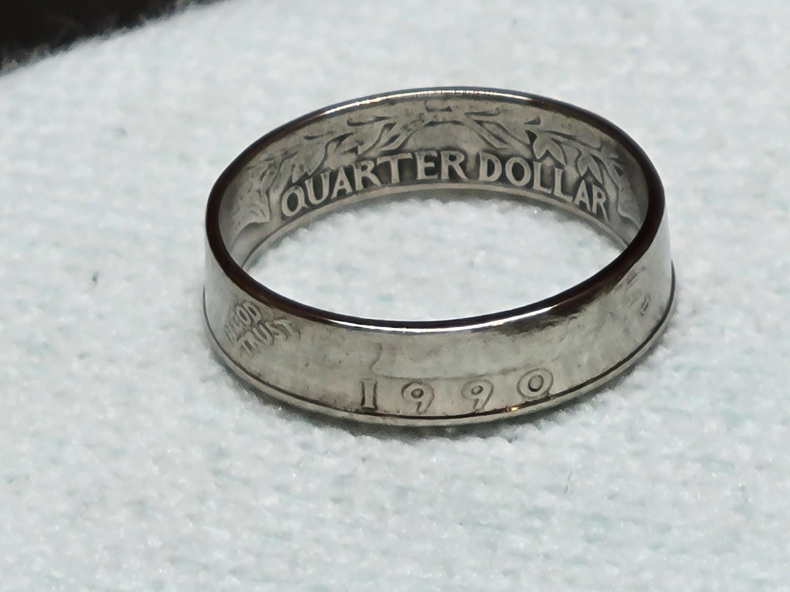 1990 - Size 11 Dated Quarter Coin Ring