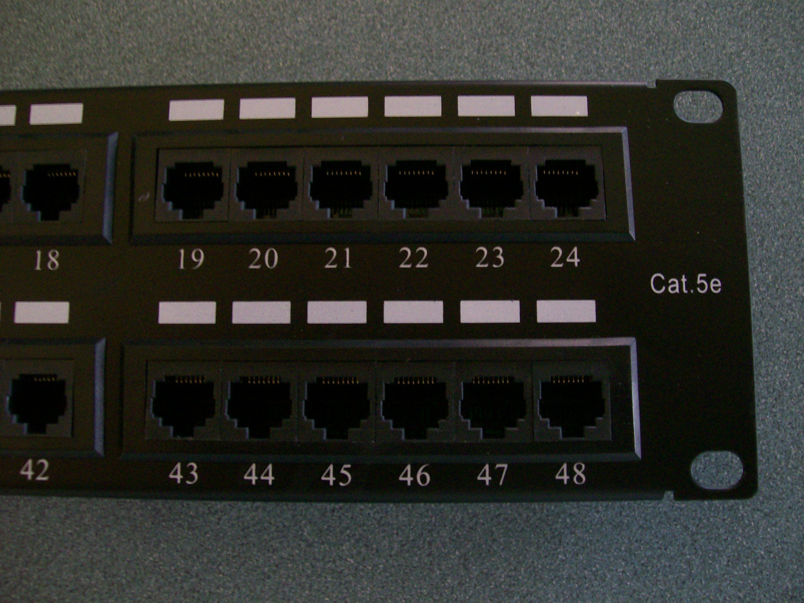 Tuff Jacks Cat5e 48 Port Patch Panel 19" Rack Mount FREE Same Day Shipping