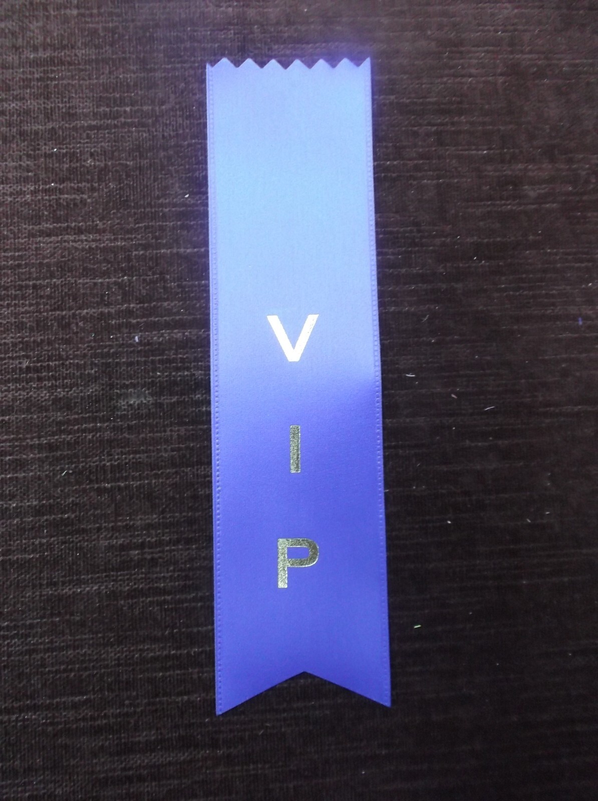 VIP blue ribbon with gold foil letters lot of 9