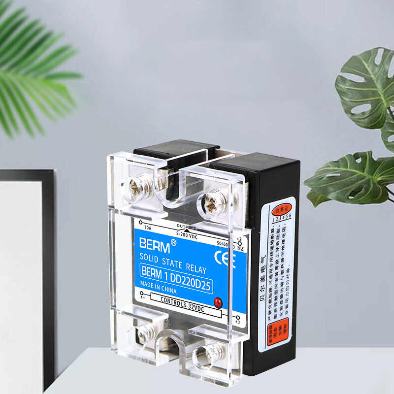 SSR Single Phase Solid State Relay 10A - 100A DC-AC DC-DC 3-32 VDC / 5-200 VDC