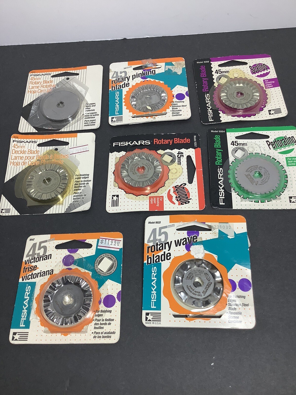 Fisk are Rotary Blade Lot Of  8 New Open Package