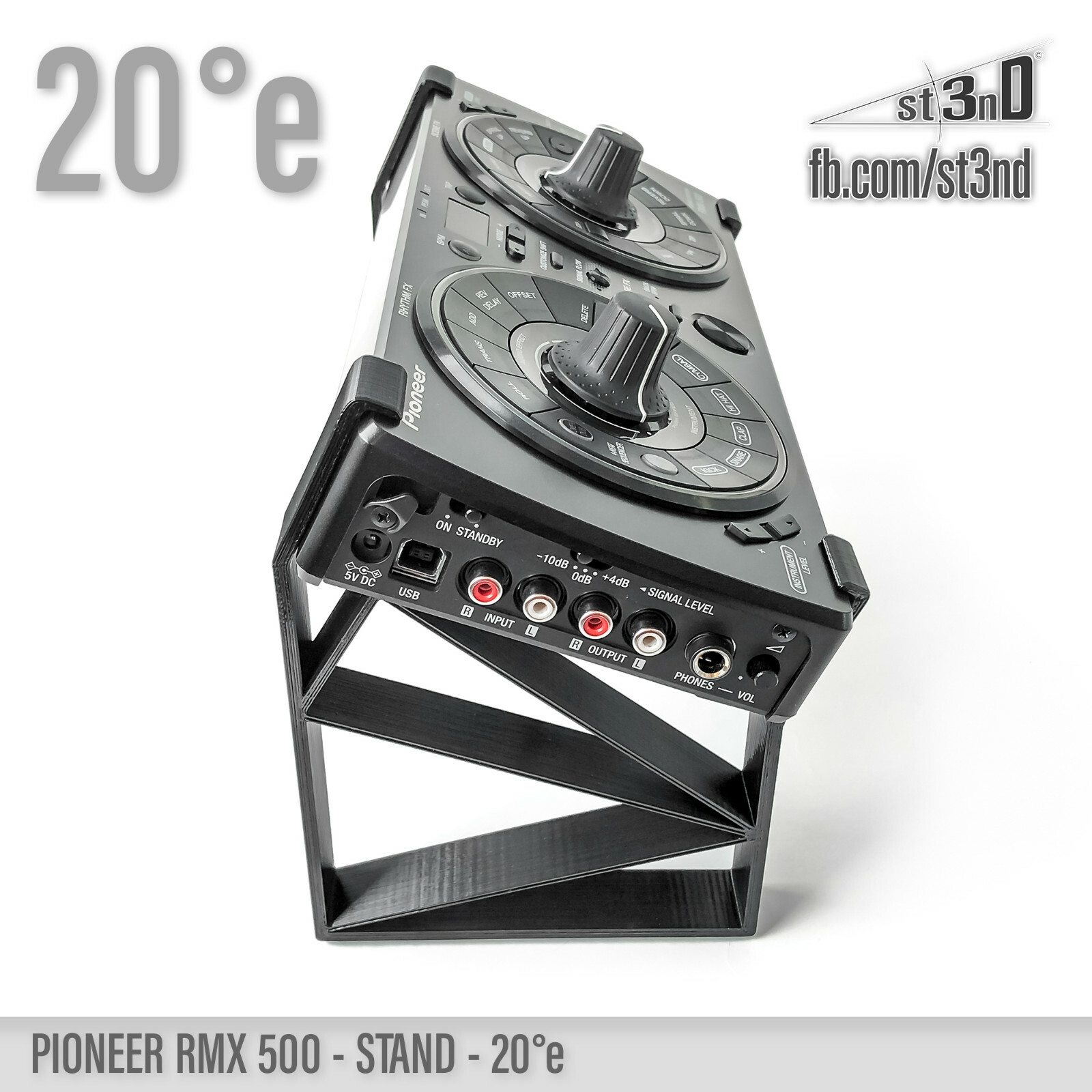 STAND for PIONEER RMX-500 20° elevated - 3D printed - 100% Buyer Satisfaction