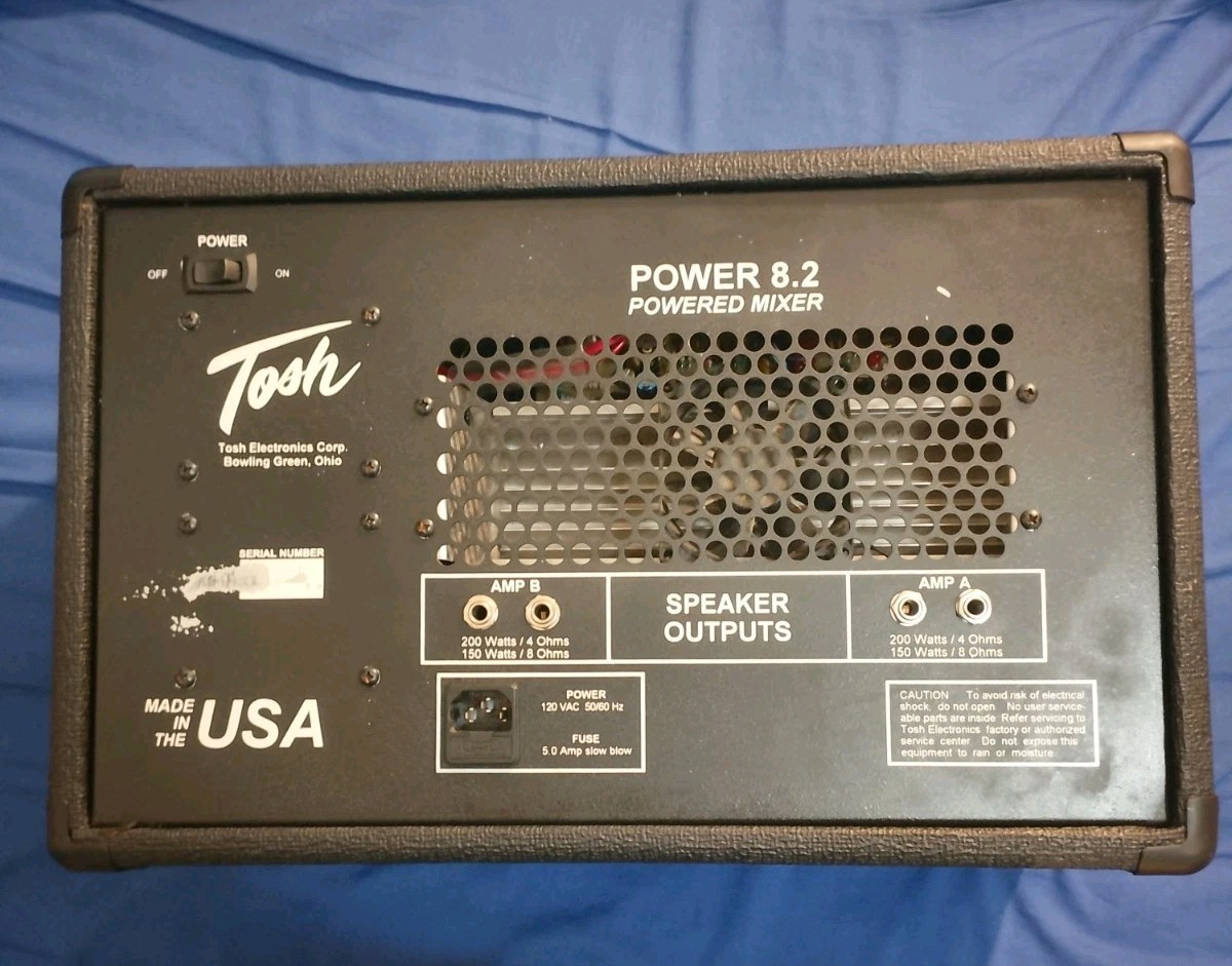 Tosh Power 8.2 Powered Mixer 2 x 200 Watt