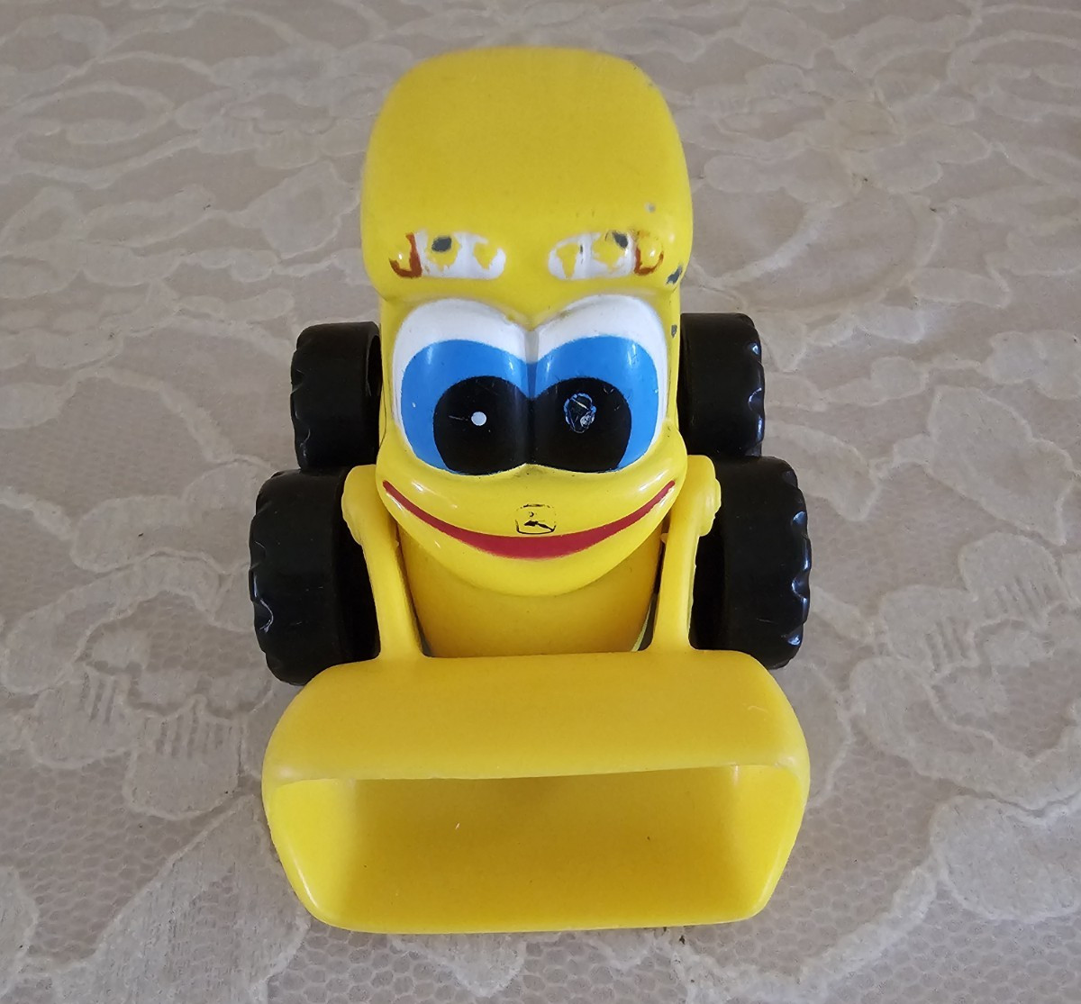 Ertl John Deere Diecast Plastic Luke Loader Yellow Chunky Dozer Collectible Toy