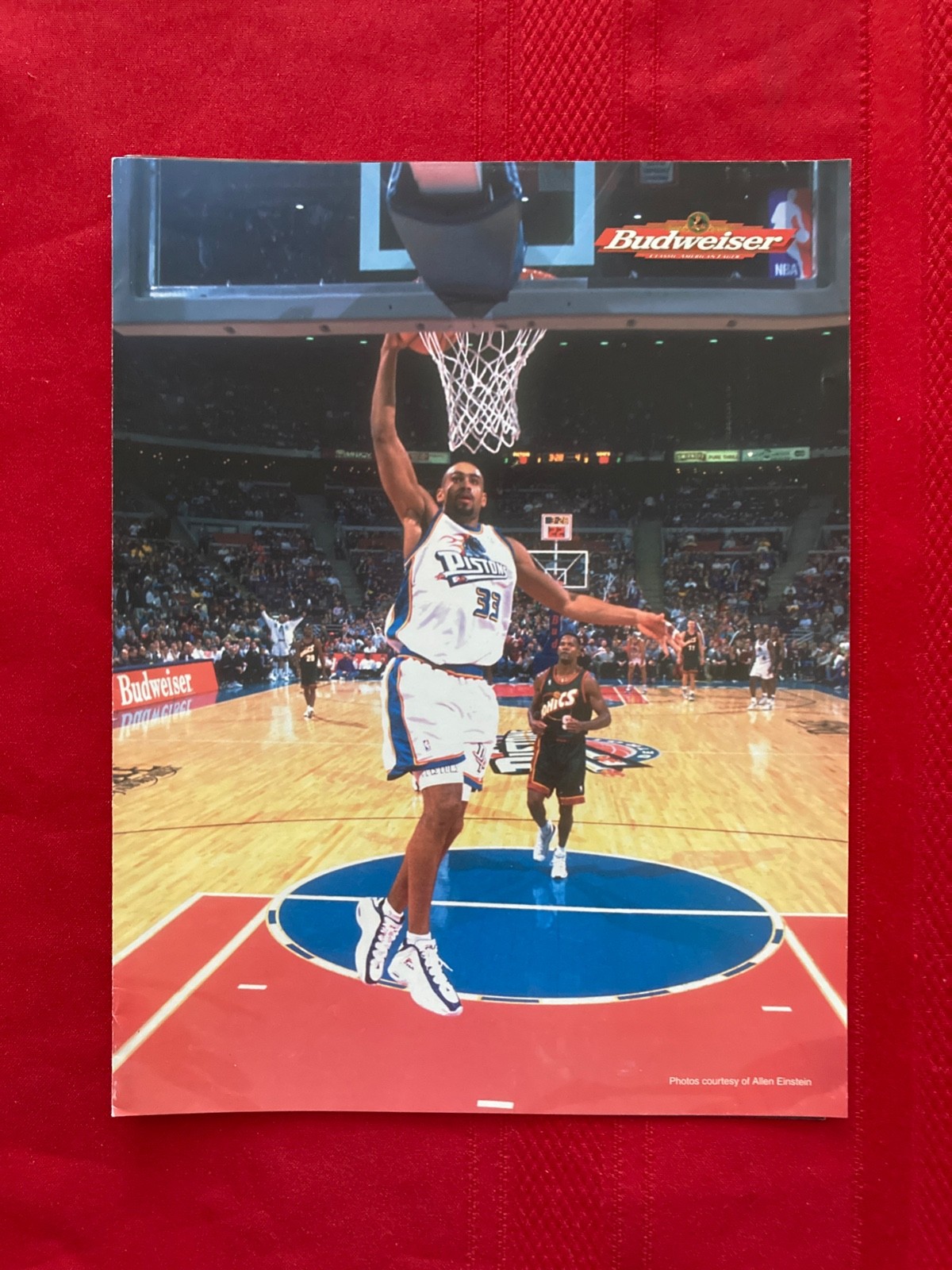 1997-1998 NBA Detroit Pistons program insert / Hill / Jordan / Last Dance