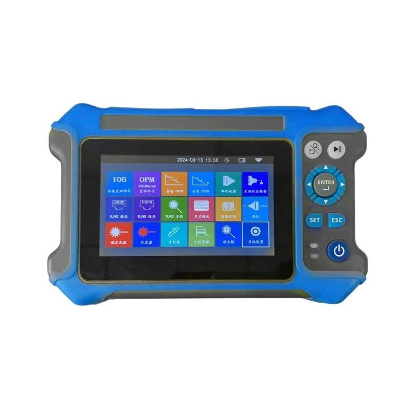 JW3302K 16-IN-1 Mini OTDR Optical Time Domain Reflectometer w/ 4.3" Touch Screen