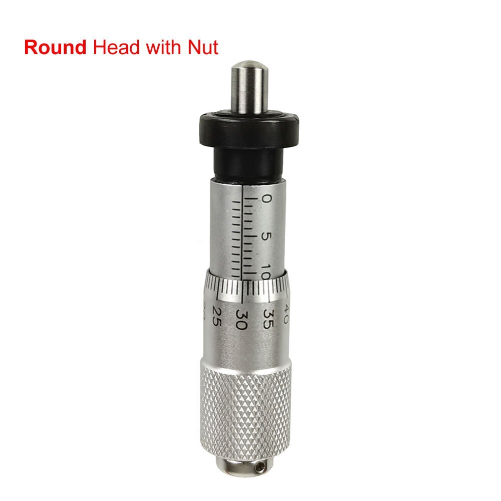 Micrometer Head Range Round Plat Type Micrometer Head Measure Tool 0-13mm