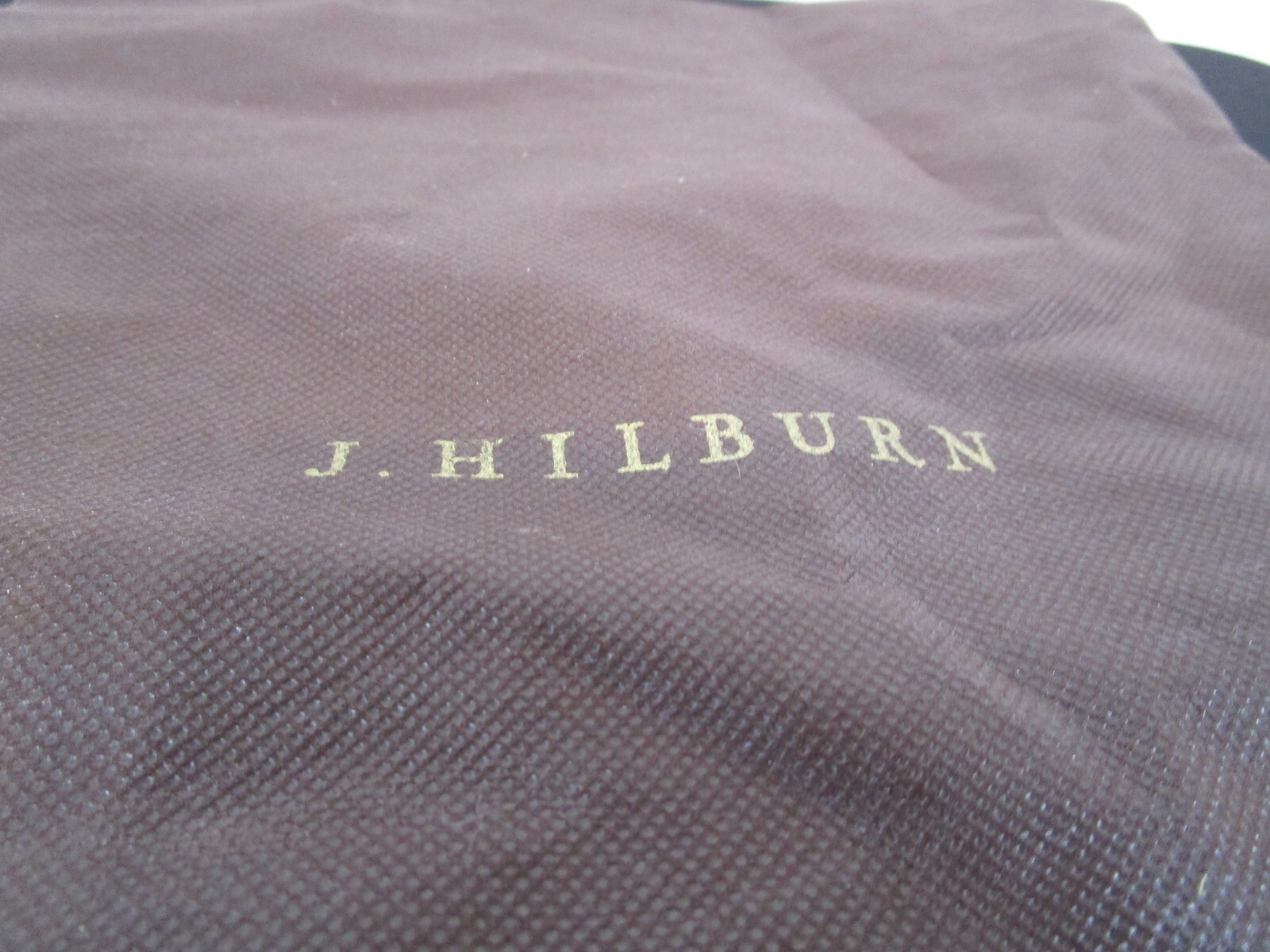 J. Hilburn Brown Drawstring Dust Cover Bag 16" x 11"