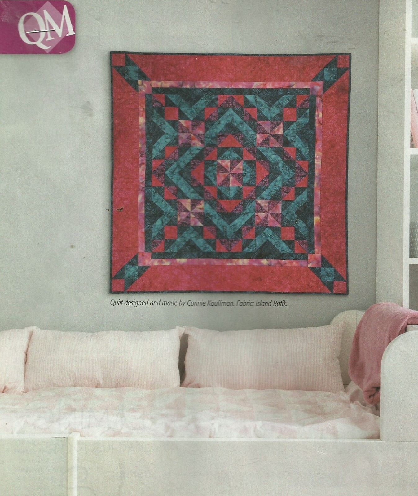 C0034 RASPBERRY DELIGHT  WALLHANGING QUILT PATTERN/INSTRUCTIONS