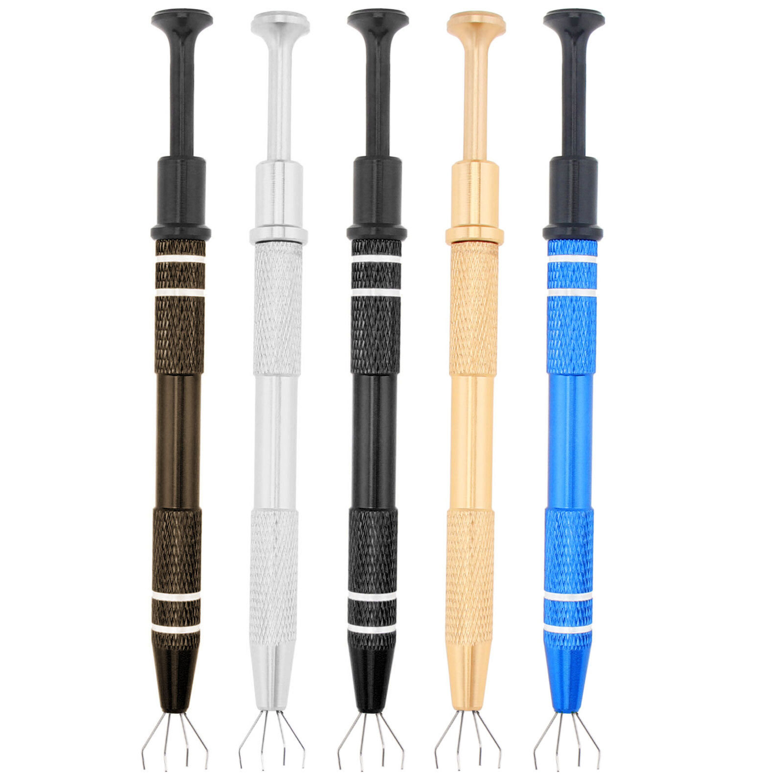 5PCS IC Extractor Electronic Component Picking Suction Pen Hand Tool Chip 4 Claw