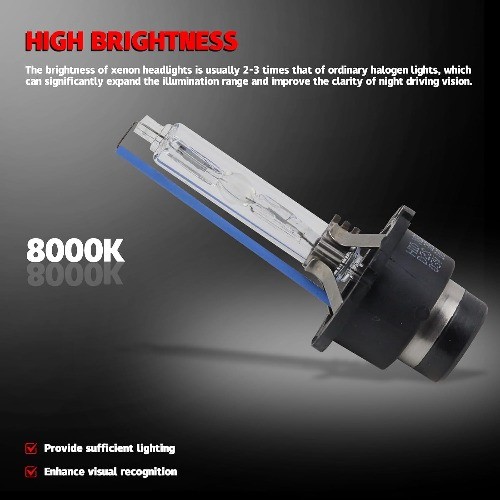 D2S HID 8000K Xenon Replacement Low Headlight Bulbs 8000K For A-Class C-Class E-