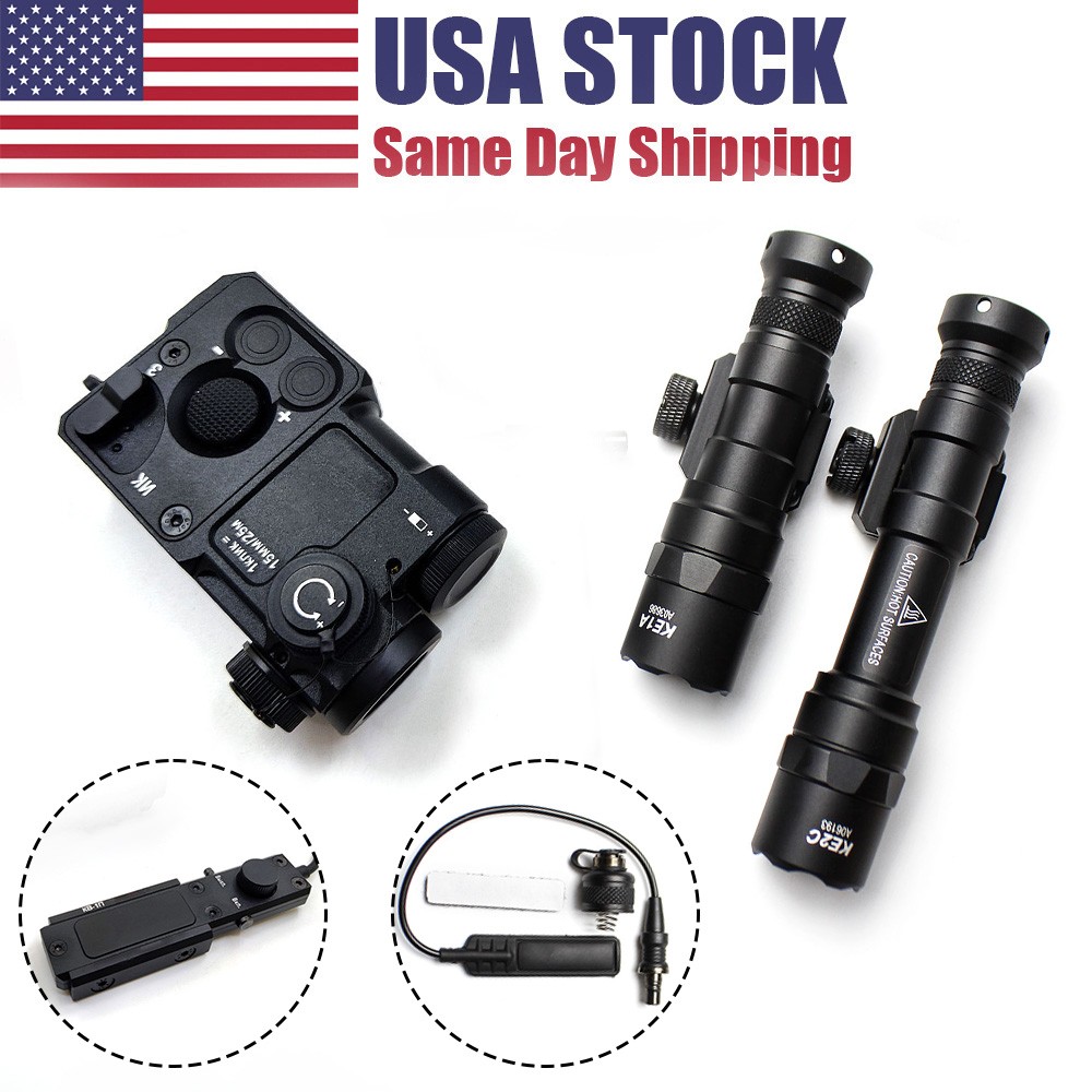 PERST-4 IR Aiming Laser Sight W/ Green Laser + M300B / M600B LED Flashlight US