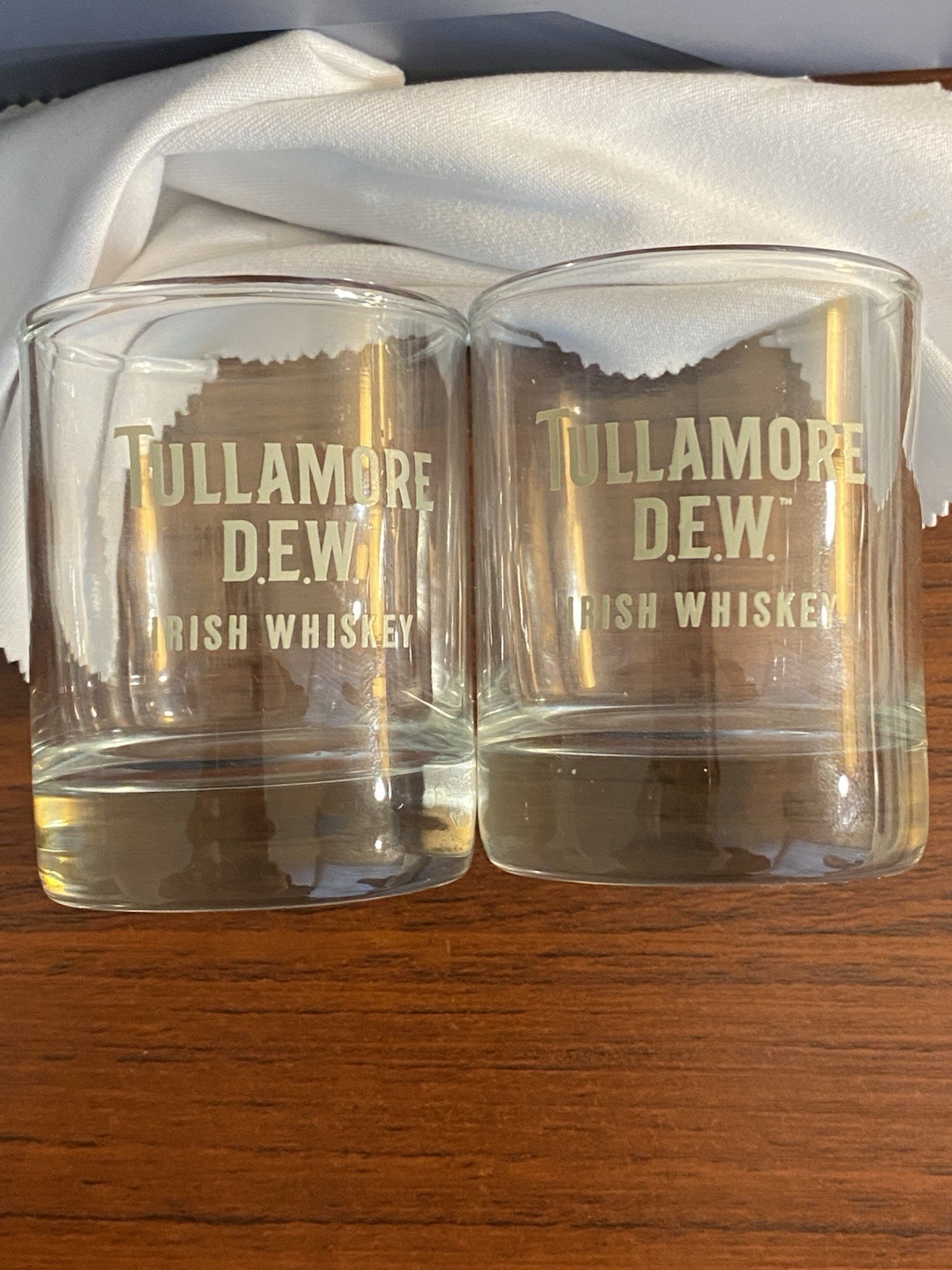 Tullamore Dew Irish Whiskey Shot Glasses Set of 2