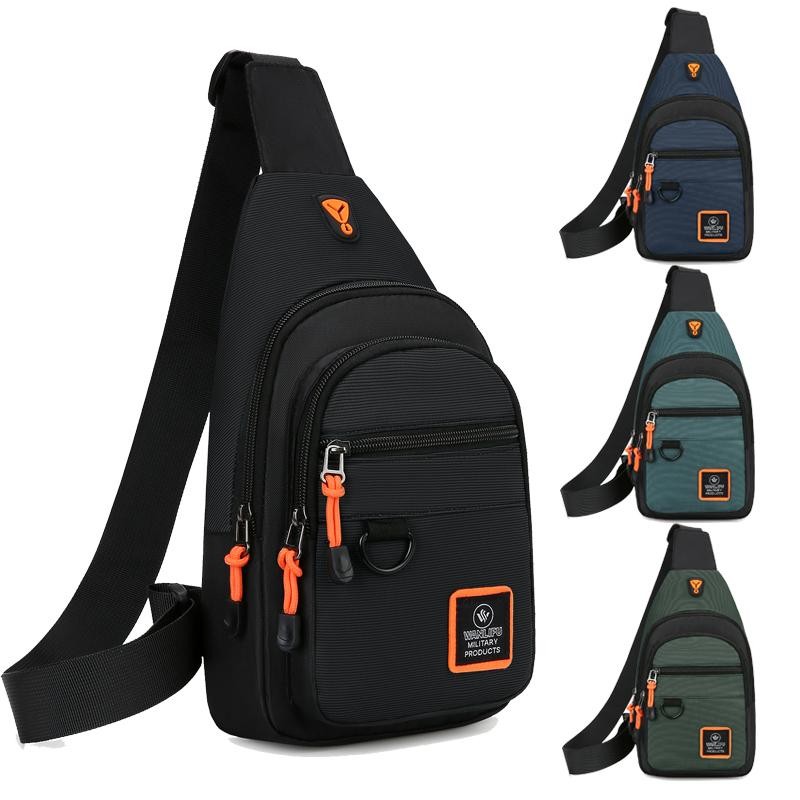 Men's Leisure Outdoor Hiking Bike Shoulder Bag, Waterproof Sports Crossbody Bag,