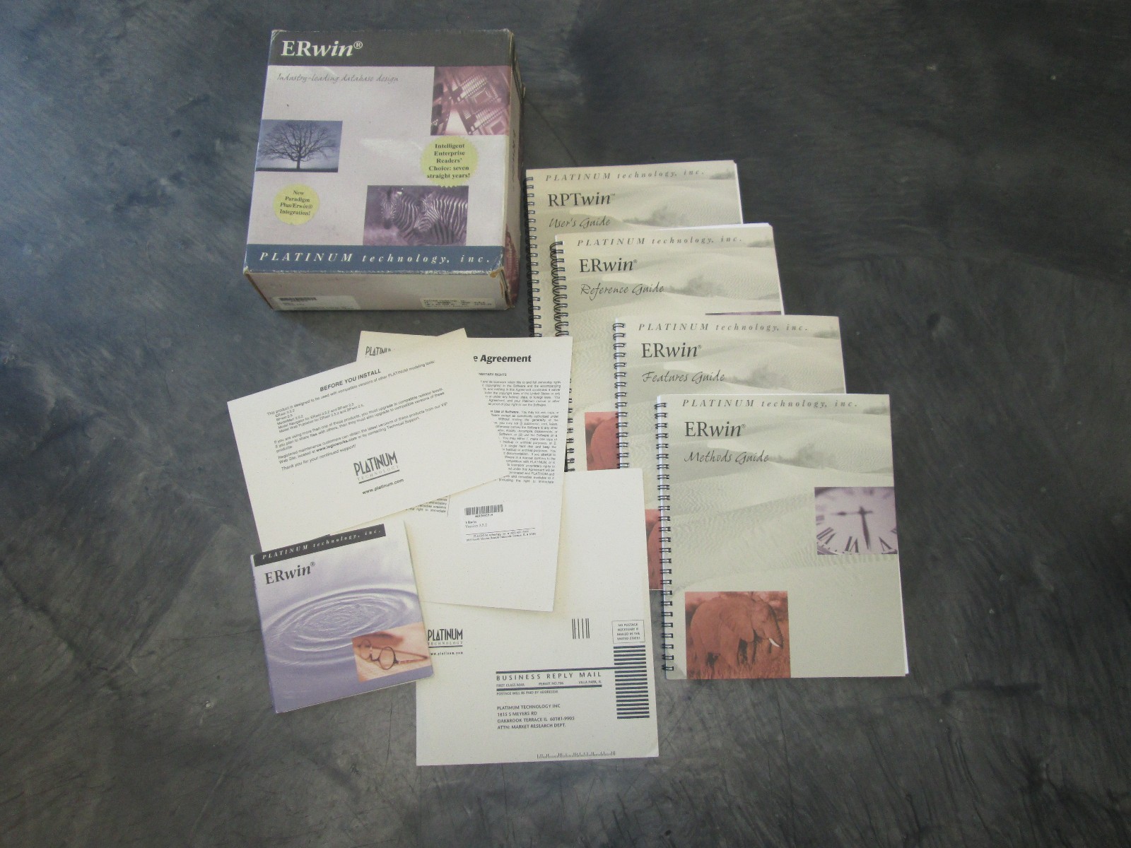 VINTAGE LOGIC WORKS ERWIN Database Design Software 3.5.2 1998 COMPLETE