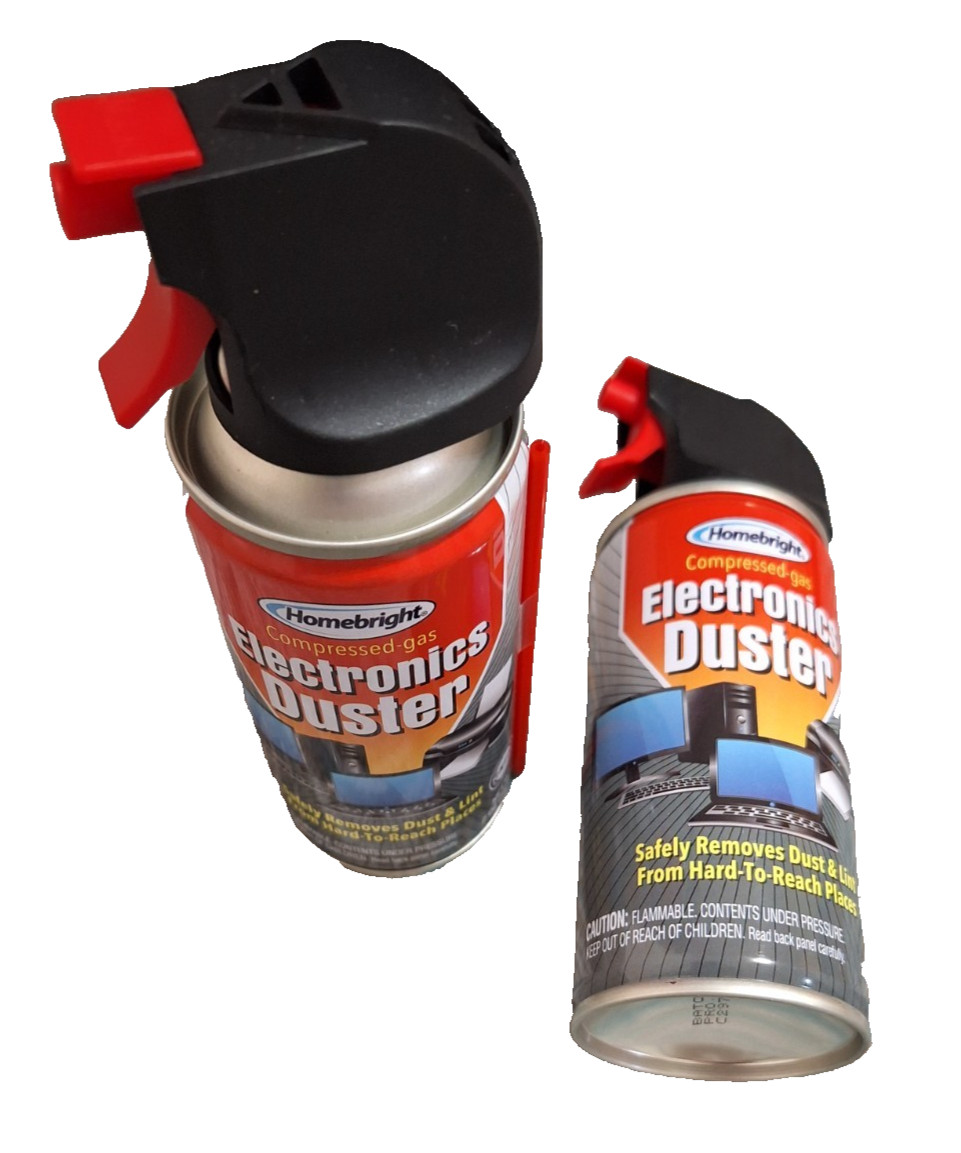 Air Duster Cans Computer Keyboard Spray Electronics 2 oz. New 2 Pack